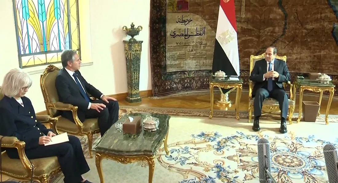 السيسي لبلينكن: الرد الإسرائيلي تحول إلى عقاب جماعي